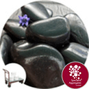 Chinese Pebbles - Polished Black Granite - Large - Collect